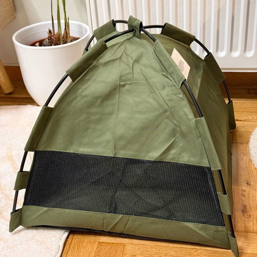 Pet bed house tent for dog and cat new, with cushion 40x40