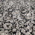 Scarf gray with floral pattern like new