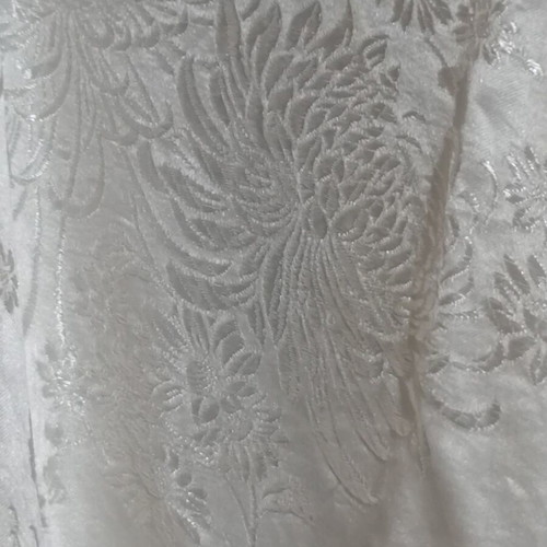 Esme Kimono new, 100% pure silk, white, XL–2XL
