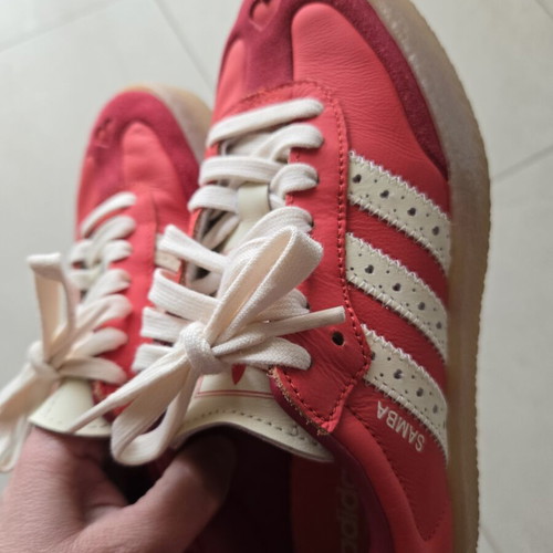 Adidas Sambae W sneakers like new, red leather, size 36.5