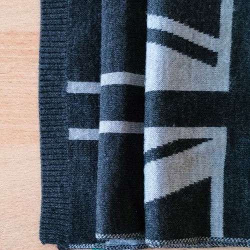 United Colors of Benetton scarf with England flag design, grey and black