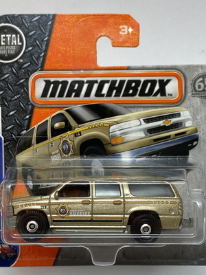 2000 Chevy Chevrolet Suburban Sheriff αστυνομικό αυτοκινητάκι Matchbox κλίμακα 1:64