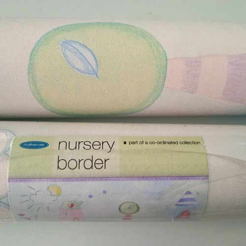 Mothercare decorative nursery wall border new, 26cm x 5m