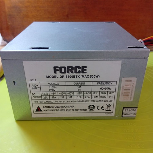 Force PC power supply 500W like new
