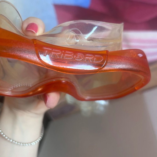 Tribord snorkeling mask and snorkel set with tempered glass