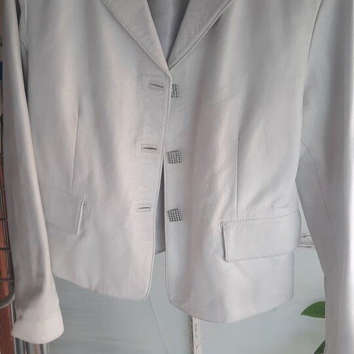 Leather jacket Napa white, like new, size M