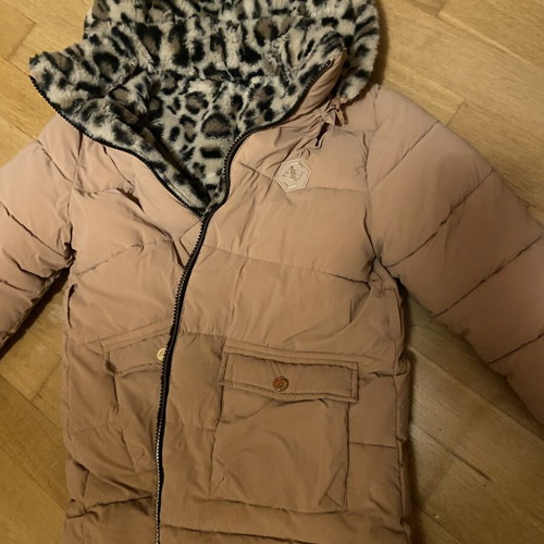 Allouette reversible jacket for girl 9 years, used, rose color, missing belt