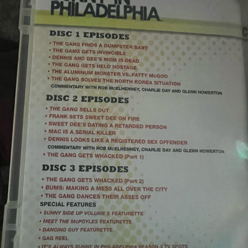 Its Always Sunny In Philadelphia Season 3 Boxset like new with English subtitles