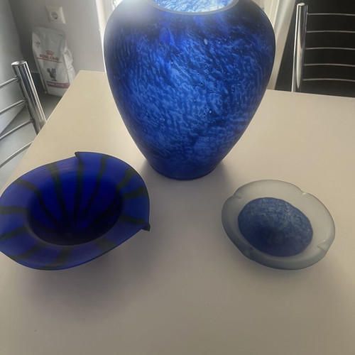 Alessandro Domenico Studio collectible glass decor set like new with box