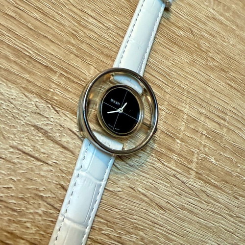 Buler Vintage wristwatch used, women's manual with new leather strap