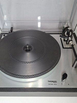 Thorens TD 166 MKII belt drive turntable used with Shure M 75 cartridge