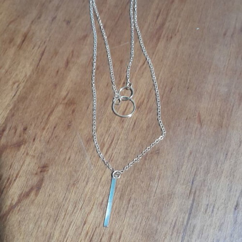 Set of 2 new gold-colored necklaces