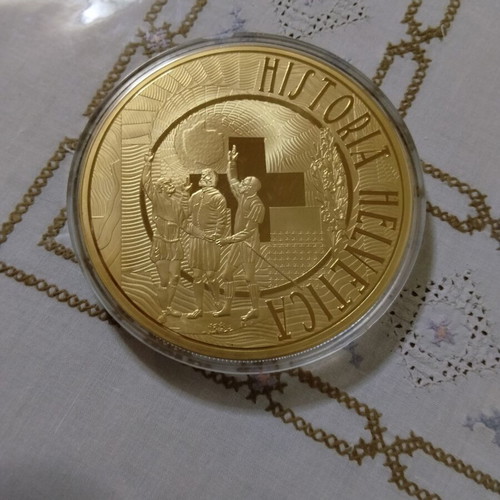 Swiss commemorative coin new, 388g