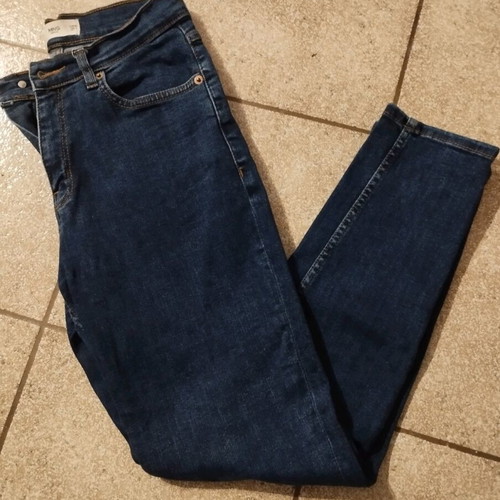Mango slim mom jeans used, high waist, size 34, blue