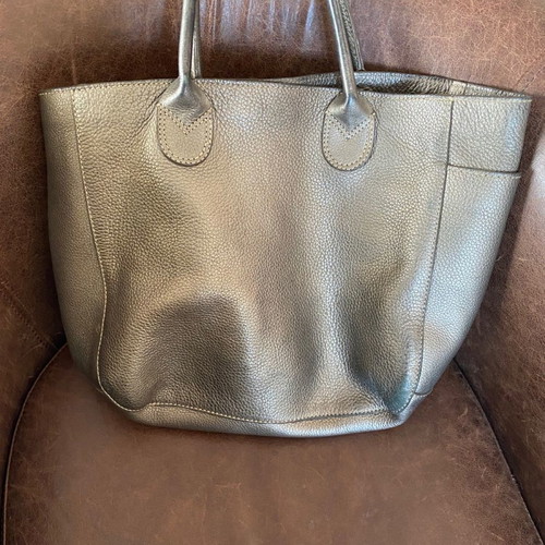 Unisa bronze leather handbag used
