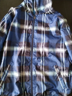 DC Men's Waterproof Reversible Jacket like new, size L/XL, blue