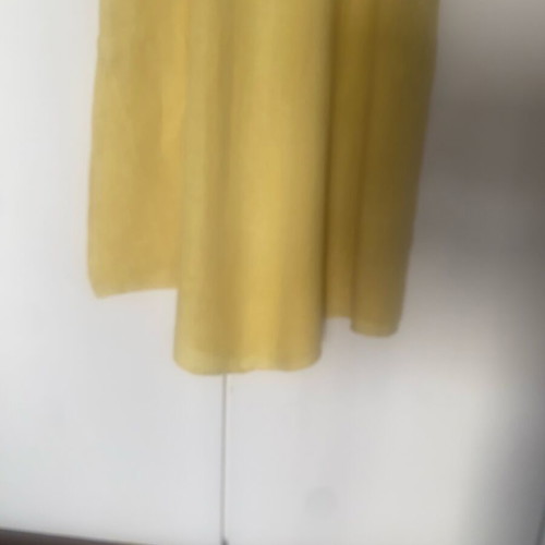 Linen dress used with pockets, yellow, size 3