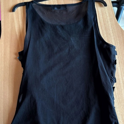 BSB black top new with transparent back, size S