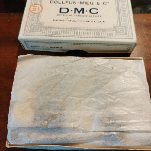 Vintage DMC thread box from the 70s new