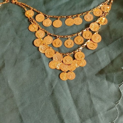 Handmade necklaces set of two, new, copper and zinc
