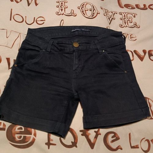 Stradivarius shorts like new, five-pocket with cuffs blue, XS