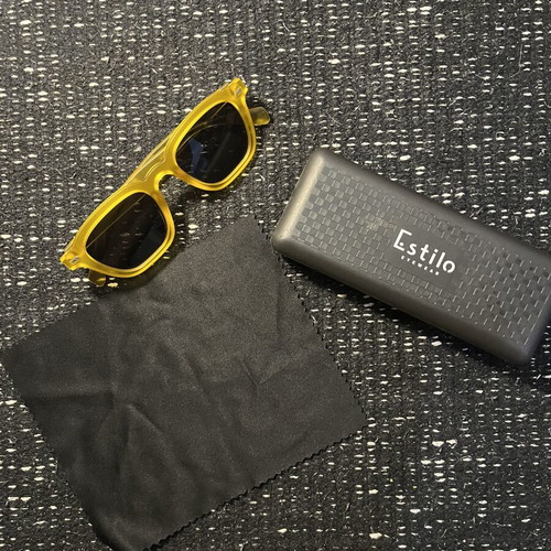 Neda Yellow Frosted Sunglasses like new, multicolor
