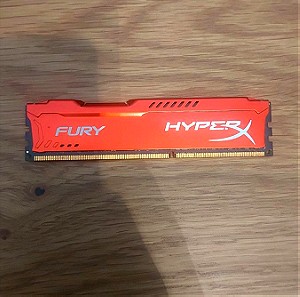 Μνήμη Ram Kingston DDR3 HyperX Fury Red 8GB 1866MHz