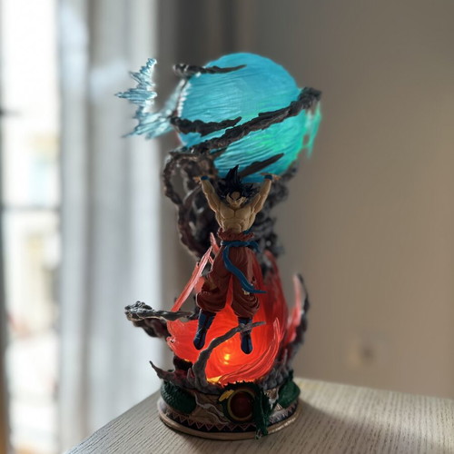 Dragon Ball Z Goku figure with lighting like new