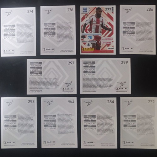 Olympiacos 2025-2026 Football Player Stickers Panini new