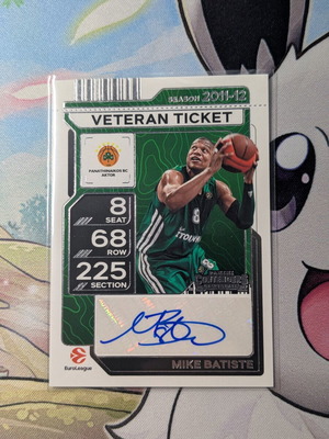 Panini Euroleague Mike Batiste autograph card