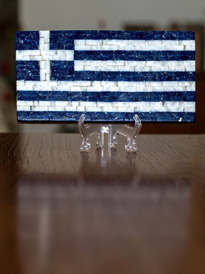 Σημαία της Ελλάδας, ψηφιδωτό / Flag of Greece mosaic
