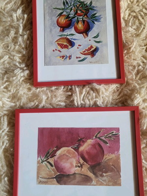 Frames like new, set of 2, red frame