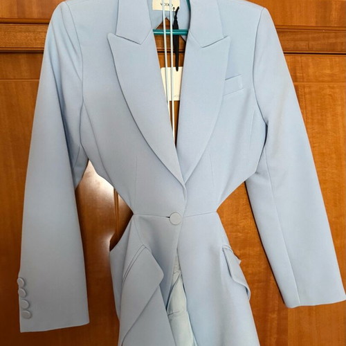Vicolo cut out blazer new baby blue