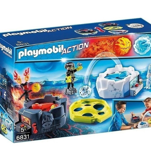 Playmobil game with fire and ice launchers 6831 new