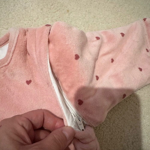 Velvet sleeping bag 70 cm with detachable sleeves new