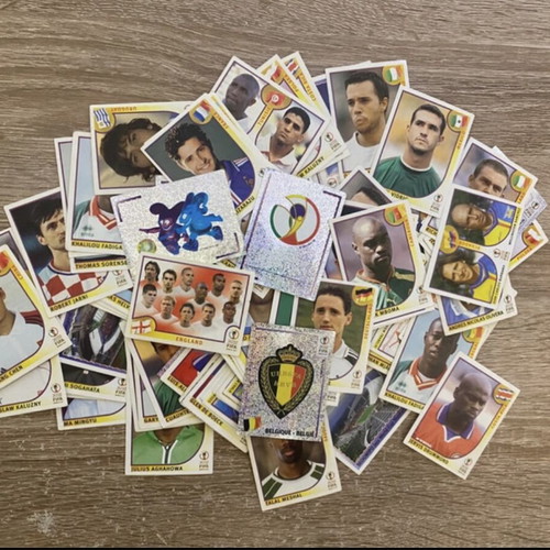 Panini World Cup 2002 stickers used, 53 pieces