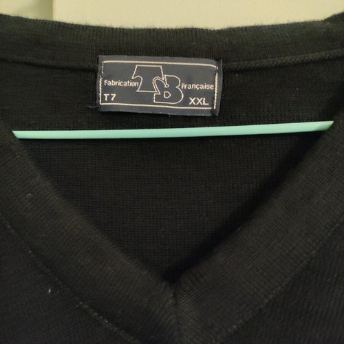 Blue dark wool vest new, size L-XXL