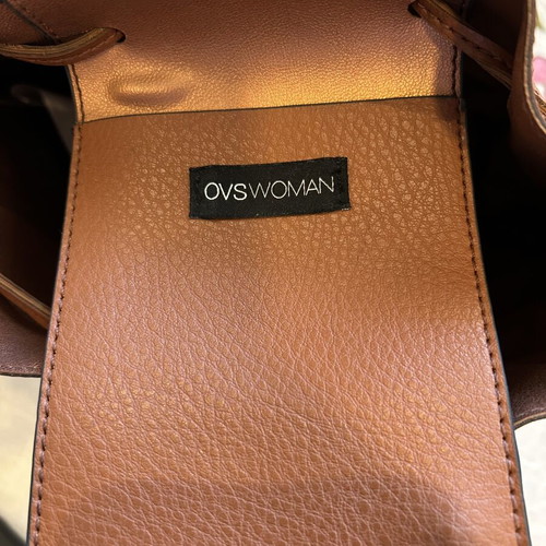 OVS Woman Bucket Bag Brown Cognac Like New