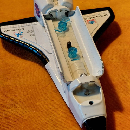 Vintage Space Shuttle Discovery toy, NASA aerospace