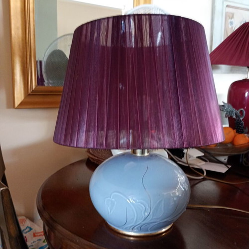 Porcelain table lamp like new, height 0.48 m