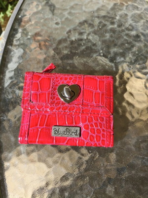 Bluepoint wallet croco design eco leather red like new