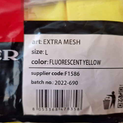 Payper ACE MESH safety work vest fluorescent yellow size L new
