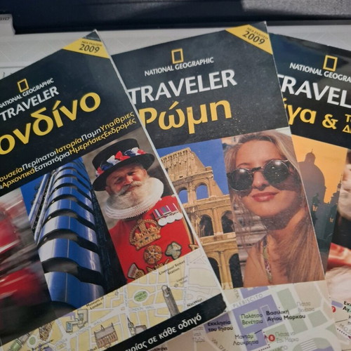 National Geographic Traveler travel guides Prague, Rome, London new