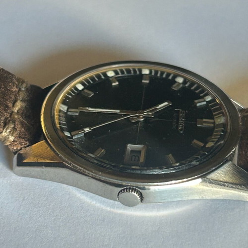 Seiko vintage automatic wristwatch used, 1975, 38mm case