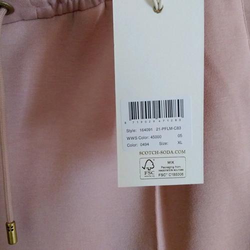 Scotch & Soda women's pants new dusty pink size XL