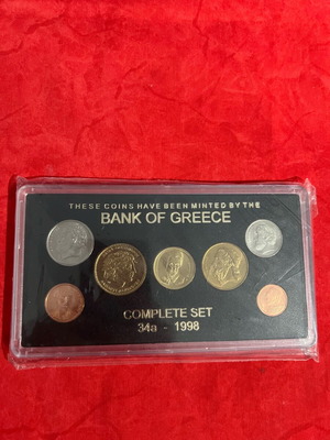 Drachmae 1998 collectible coin set new