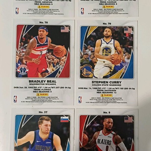 Panini 2020-21 Rookie & Stars Cards new, lot of 15 cards