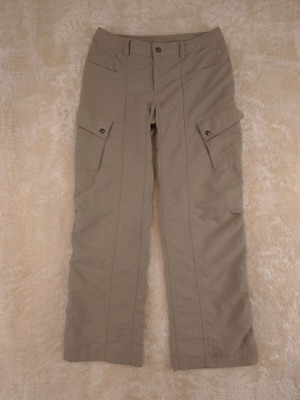 The North Face women's cargo pants, beige, size 10