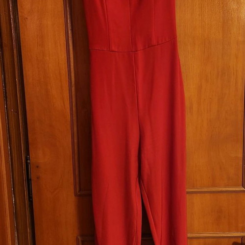 H&M red one-piece jumpsuit like new, size XXS