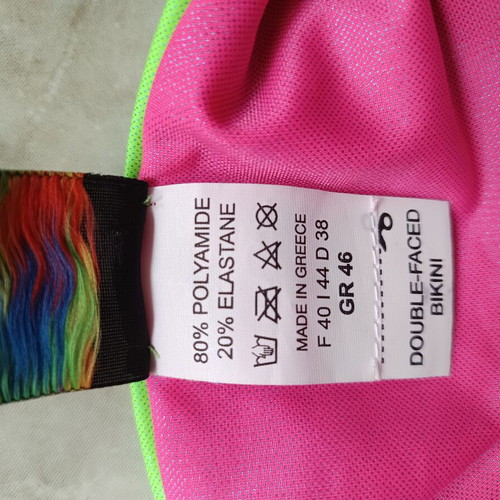 Kayak bikini bottom new, pink and green, size M